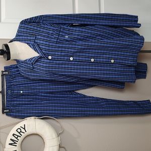 Polo Ralph Lauren Cotton Oxford Plaid Pajama Set